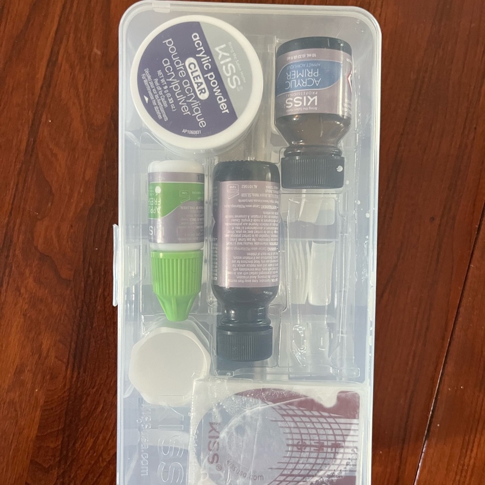 KISS Professional Nail Kit with Purple and Green Accents